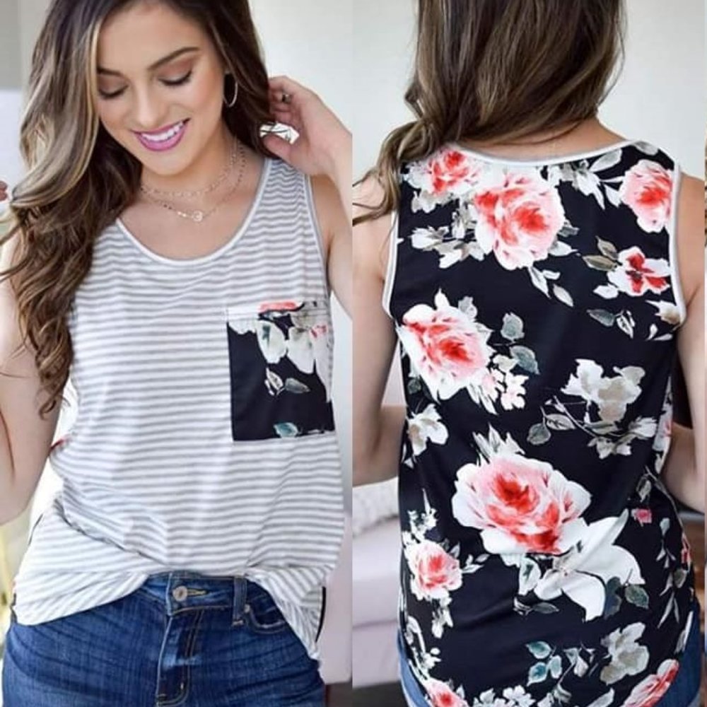 Leilani Floral Back Tank